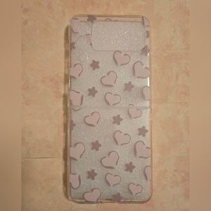Heart and Star Patterned Phone Case - Purple For Samsung ZFlip 4
